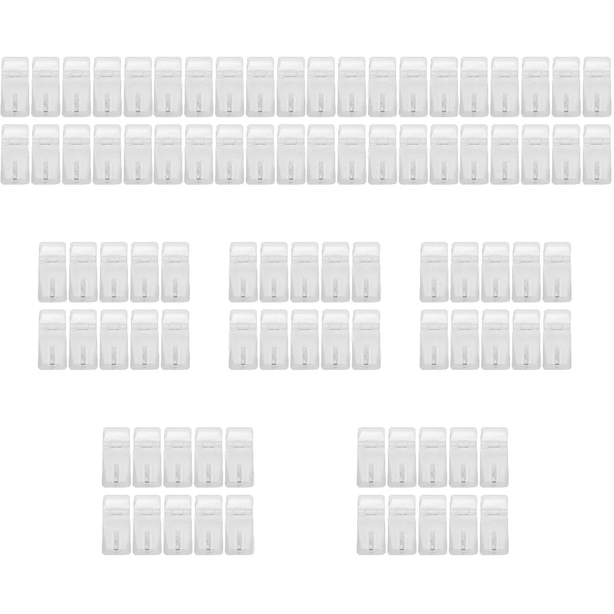 

180 Sets Kitchen Cabinet Hinges Transparent Lock Acrylic Buckle Hasp Suitcase Door Luggage Plastic