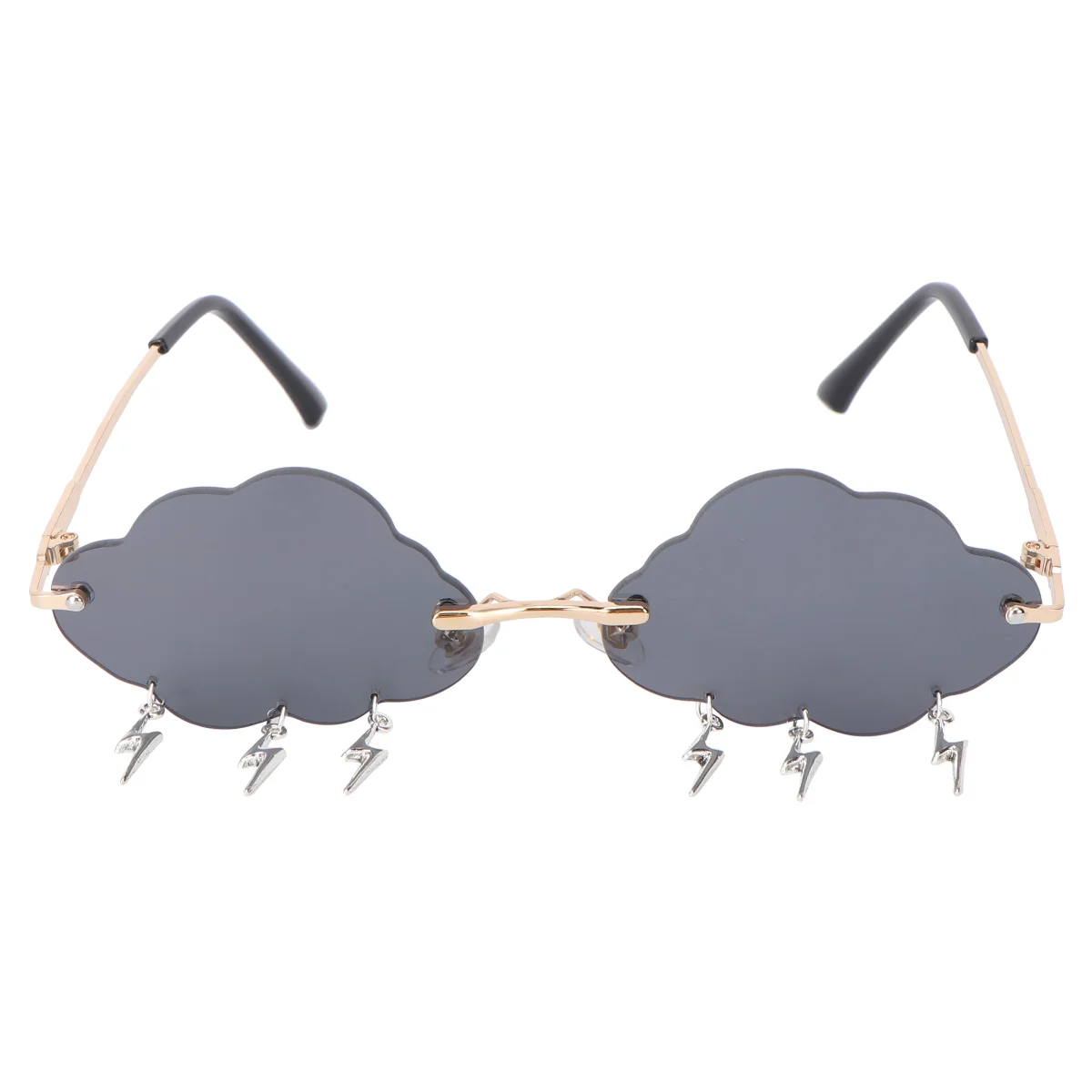 

Sunglasses Glasses Cloud Party Disco 90S Eyeglasses Rimless Funny Noveltytassel Clouds Dress Eyewear Fashion Shaped Birthday