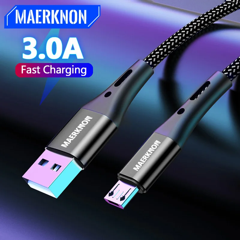 MAerknon 0,5/1/2/3 м 3A микро USBCable зарядное устройство для синхронизации данных и быстрой зарядки провода для Samsung, Huawei, Xiaomi Note планшетный ПК с системой андроида и USB телефонный кабель MAerknon 0,5/1/2/3 м 3A микро USBCable зарядное устройство для синхронизации данных и быстрой зарядки провода для Samsung, Huawei, Xiaomi Note планшетный ПК с системой андроида и USB телефонный кабель