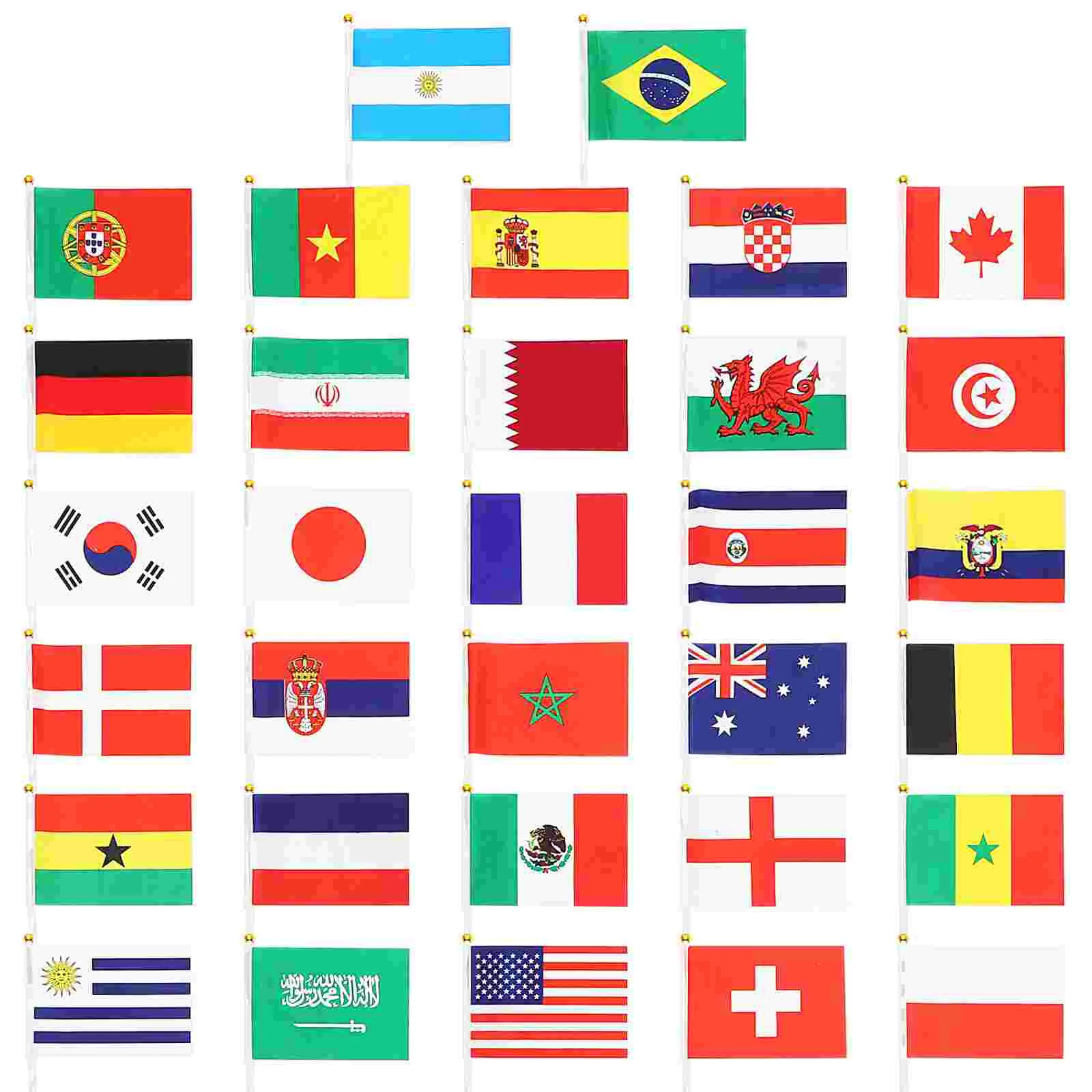 

Flags Flag World International National Small Handheld Country Hand Held Decoration Party Pennant Banners Championship Patriotic