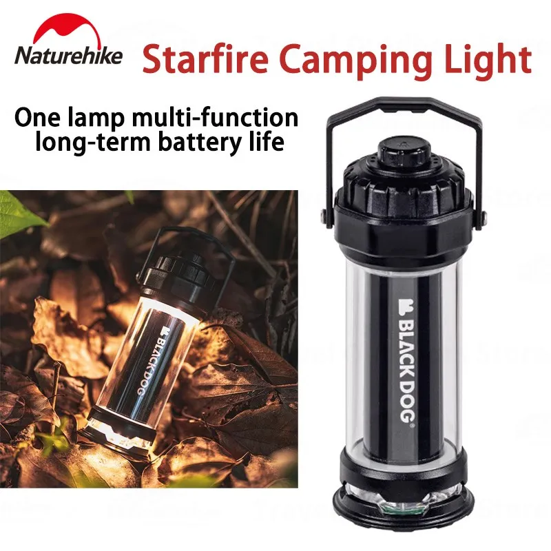 Naturehike Blackdog 2600 мАч атмосферный светильник для лагеря 4 режима освещения лампа 130