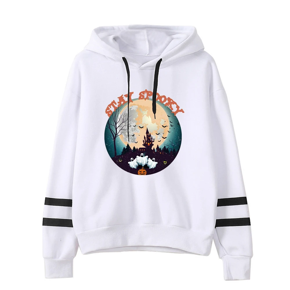 

Halloween Women Clothing Halloween Gift Stay Spooky Hoodies Harajuku Spooky Season Sweatshirt Trick Hoodie Casual m