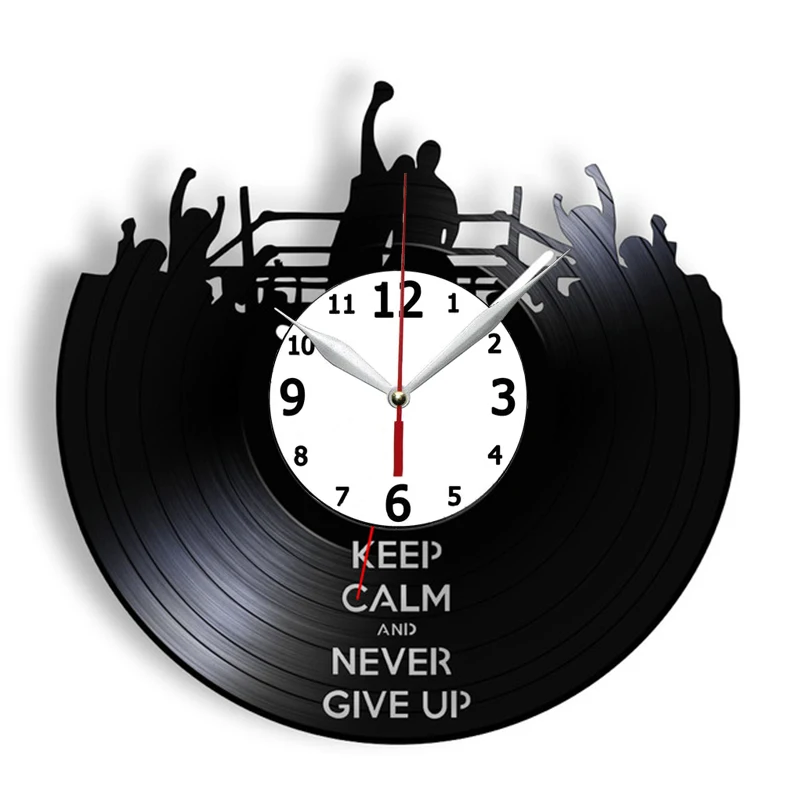 

Винтажные часы ручной работы с виниловой пластиной, 12 дюймов