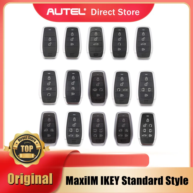AUTEL MaxiIM IKEY Стандартный стиль Независимый смарт-ключ, используемый с KM100 KM100E IM508 IM608 IM608PRO Key Generator Programmer 1PCS