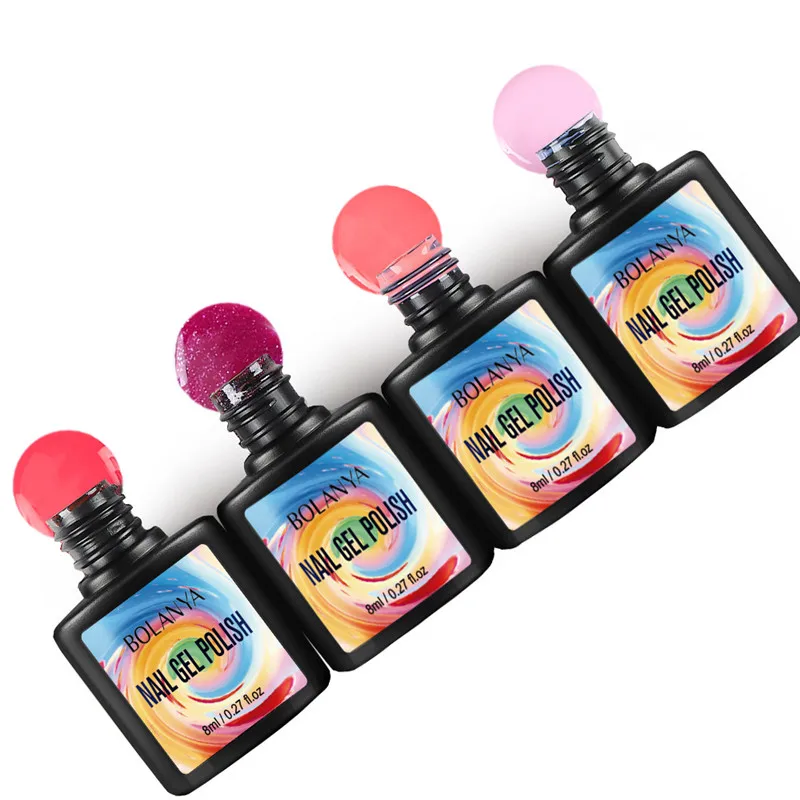 

8ml Gel Polish UV Gel Nail Polish Glitter Sequin Soak Off Nail Art Varnish Professional Manicure Design Salon 24 Colors