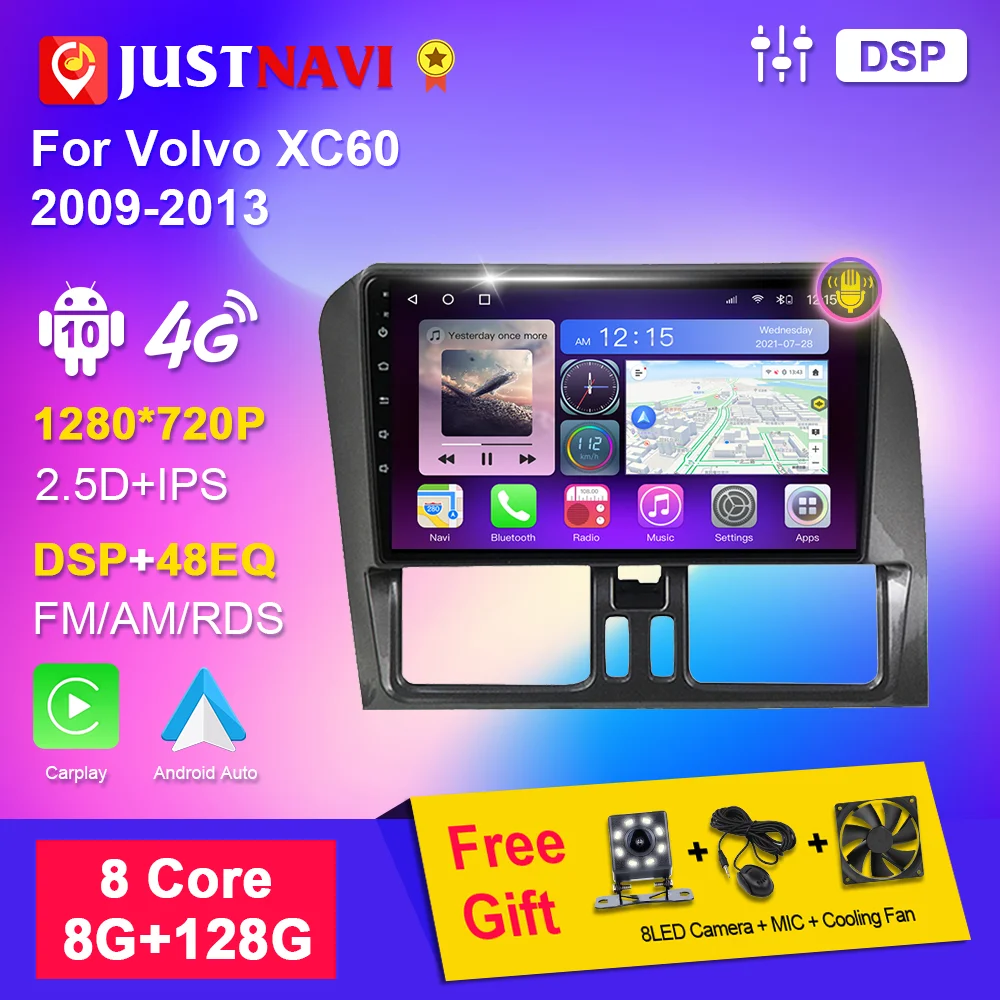 

Car Radio With Screen For Volvo XC60 2009-2017 2din Android Stereo Autoradio Multimedia Video Player Navigation GPS Carplay Auto