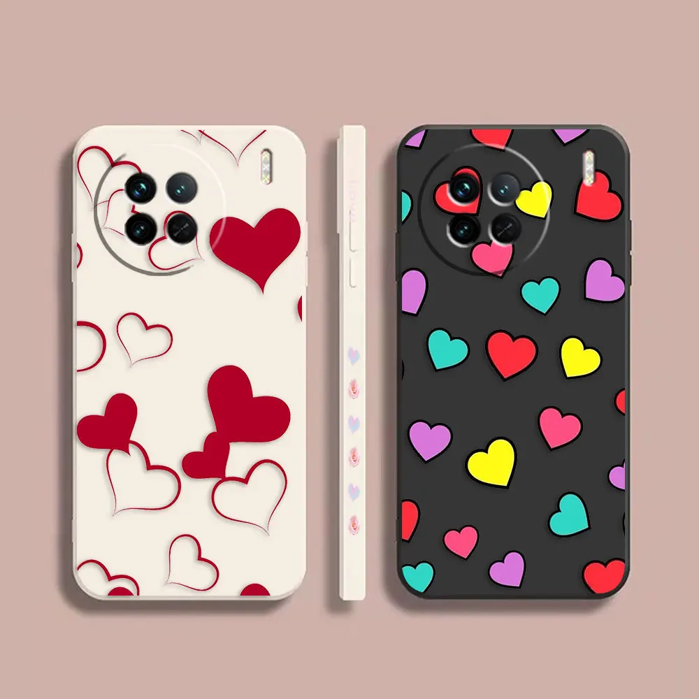 

Love Forever чехол для телефона для VIVO X21I X21S X23 X27 X30 X50 X60 X70 X80 X90 5G PRO PLUS, цветной чехол из ТПУ, чехол, оболочка, оболочка