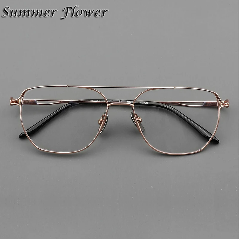 Мужские очки Summer Flower титан oversize по рецепту