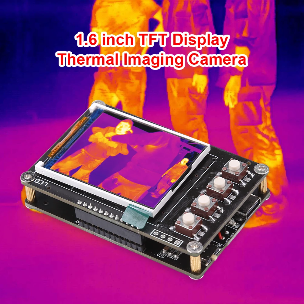 Infrared Thermal Imager AMG8833 Imaging Camera Temperature Sensors 1.6 Inch TFT Display Screen 10Hz Data Refresh Rate |