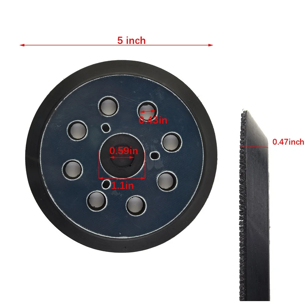 

8 Hole Backing Pad Sanding Pad For Orbit Sander Replace For Makita BO5010 Bo5030 Bo5031 Bo5041 DW426 DW421 DW423 D26453 D26451