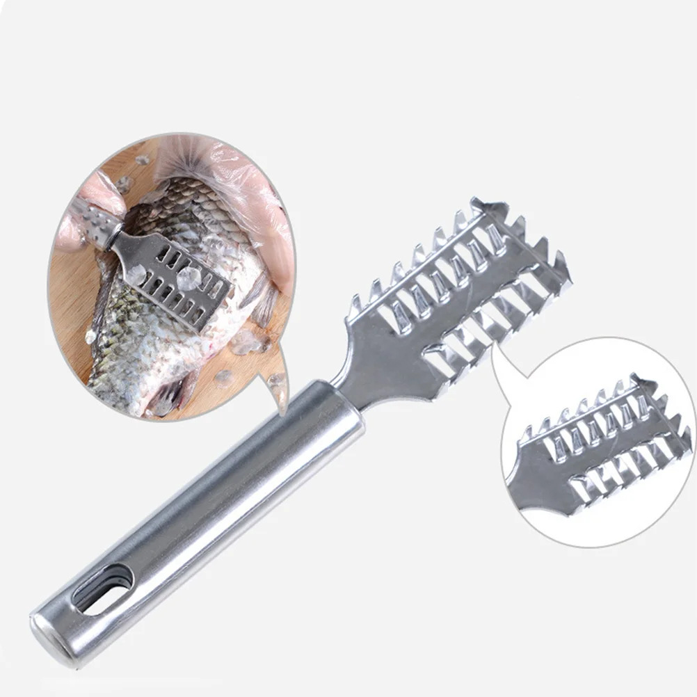 

Staineless Steel Living Fish Scale Shaver Fish Scale Scraper for Fast Cleaning Fish Skin