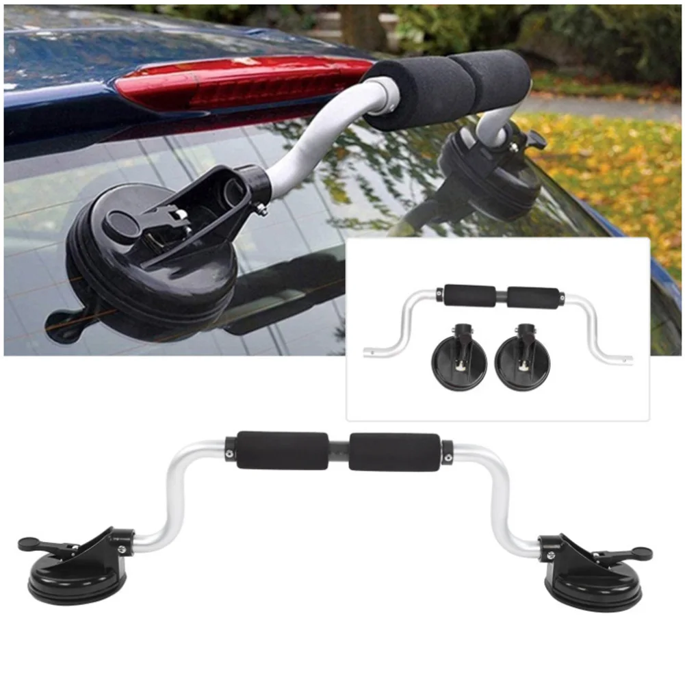 

Kayak Roof Rack Strong Suction Canoe Load Assist with Foam Rollers Load Assist for Mounting Kayaks and Canoes To Car Tops-Black