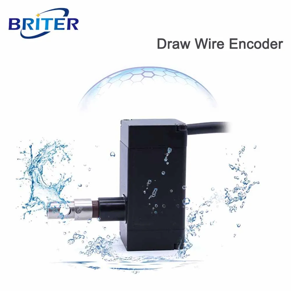 Водонепроницаемый микропроводной датчик перемещения энкодер RS485 RS232 линейный