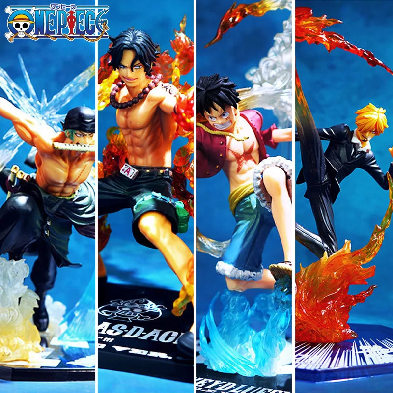 

Аниме-фигурка Sanji Luffy Zoro Ace, цельная настольная декоративная статуя манга, ПВХ экшн-фигурка, Коллекционная модель, игрушка, кукла в подарок