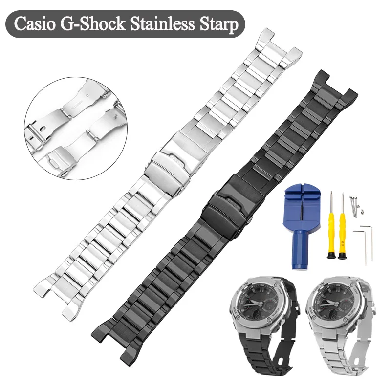 Фото Ремешок для часов Casio G-Shock GST-W300G/W300/S300G GST-S300/S210B/S100G GST-S110/W100G/W110, браслет, аксессуары для часов №1