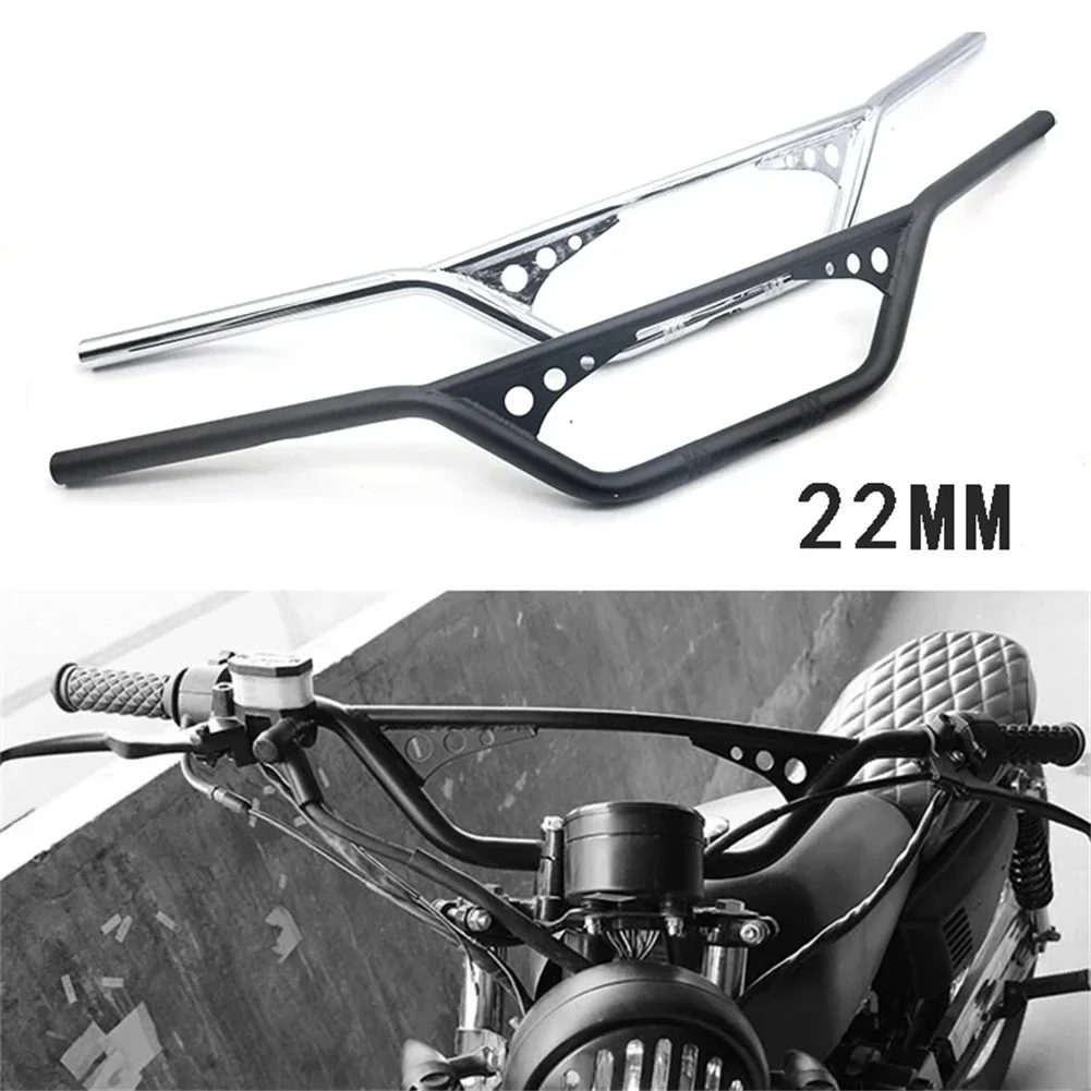 

Universal 22mm High Rise Motorcycle Handlebar 7/8" Vintage Handle Bar Replacement Parts For Dirt Bikes ATVs Acesssories