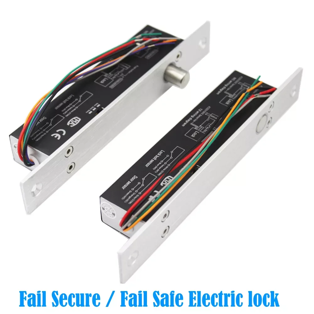 

Магнитный дверной замок, 5 проводов, 12 В постоянного тока, с NC/без вывода, с таймером, врезной замок