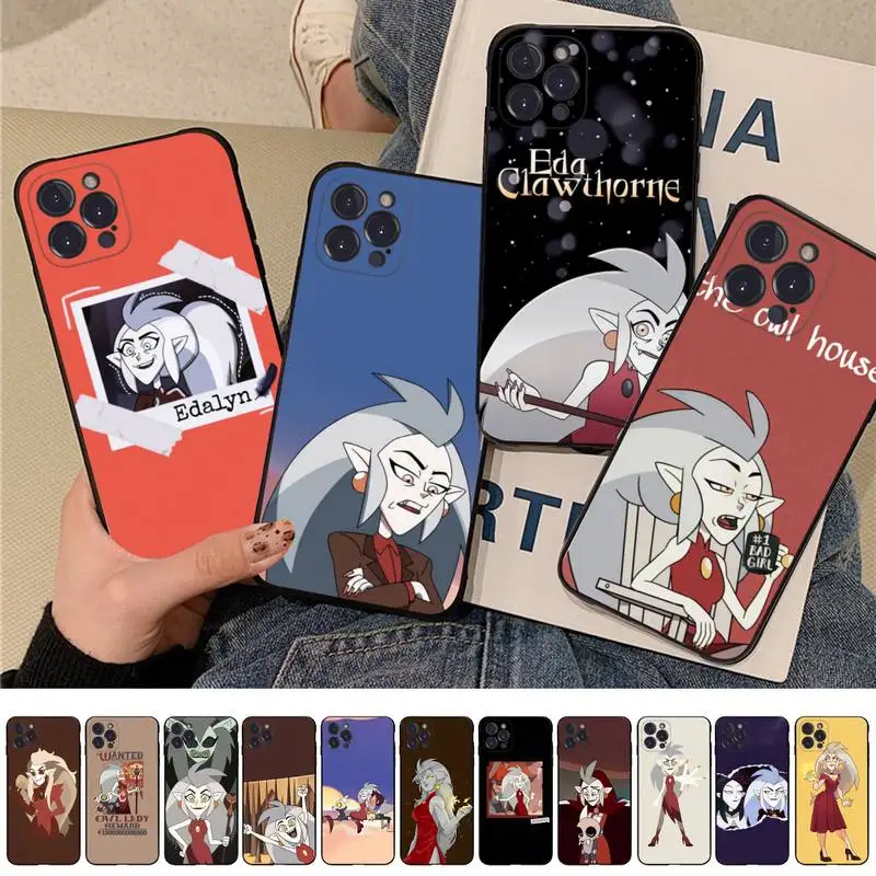 

Disney The Owl House Eda Clawthorne Witch Phone Case For iPhone 14 13 12 Mini 11 Pro XS Max X XR SE 6 7 8 Plus Soft Silicone