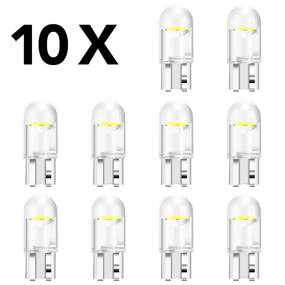 10x W5W Led T10 Автомобильный свет COB стекло 6000K лампочка Стиль 12 В для Subaru Forester peugeot 2008 3008