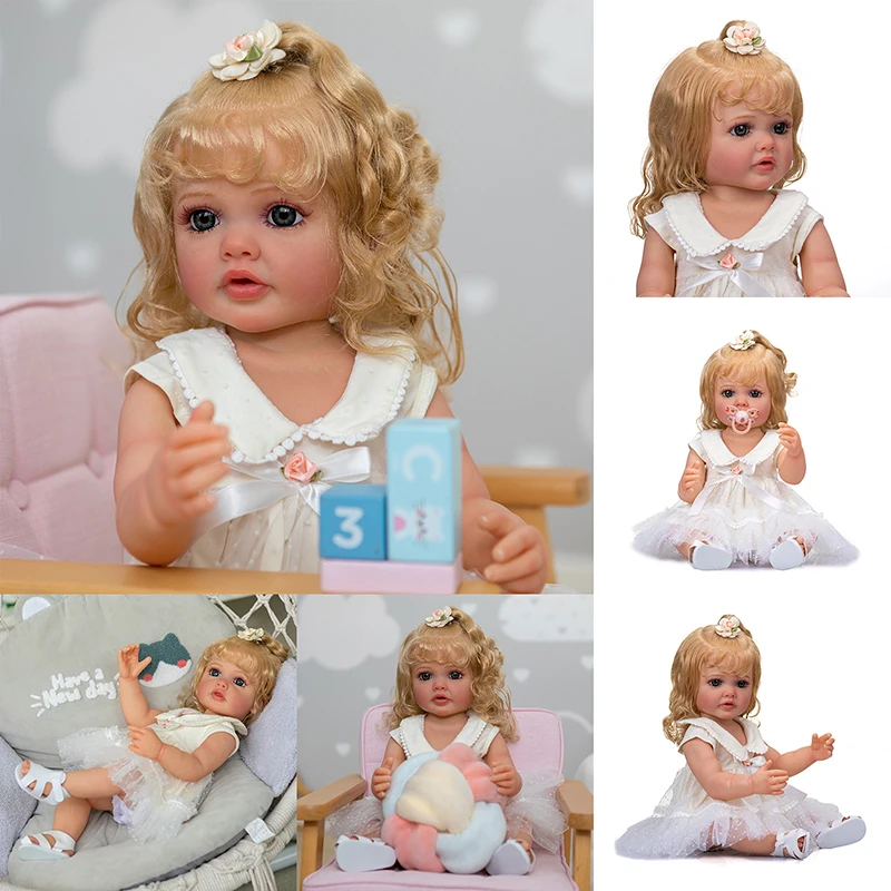 

Мягкая силиконовая виниловая кукла-Реборн, 55 см