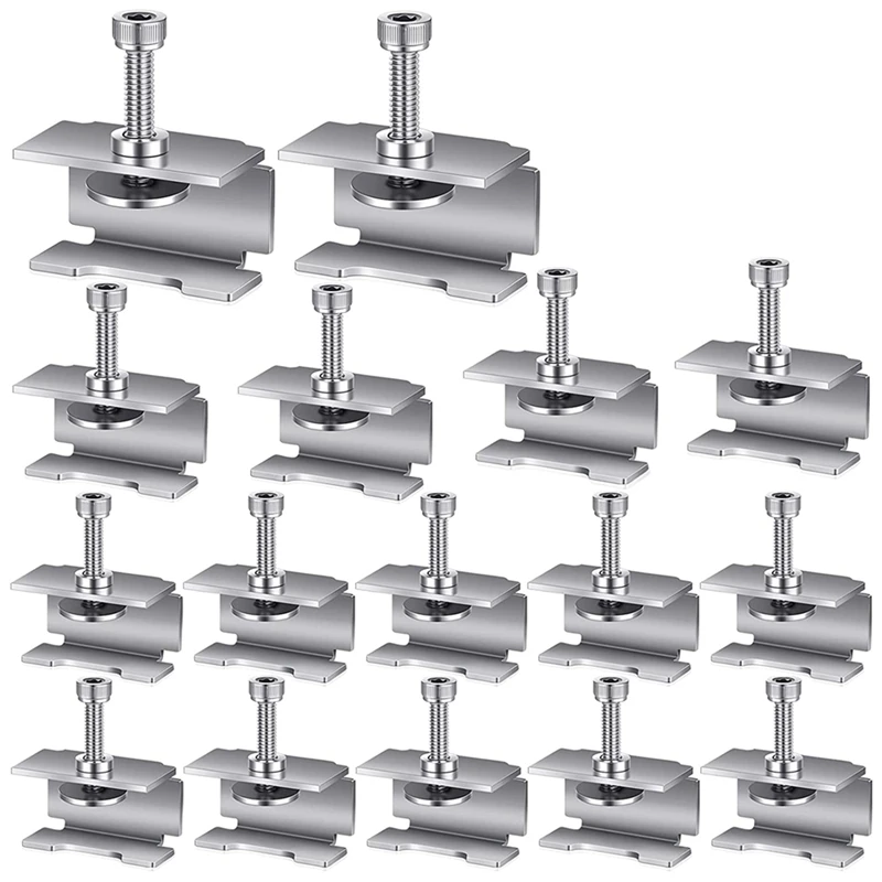

16 Pcs Glass Bed Clips Clamps 3D Printer Bed Clips Accessories For Ender 3/3 Pro/3 V2/3S,Ender 5/Plus,CR-20 PRO