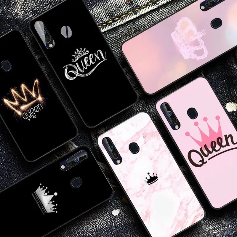 

Crown of emperor and empress Phone Case for Samsung A51 01 50 71 21S 70 31 40 30 10 20 S E 11 91 A7 A8 2018