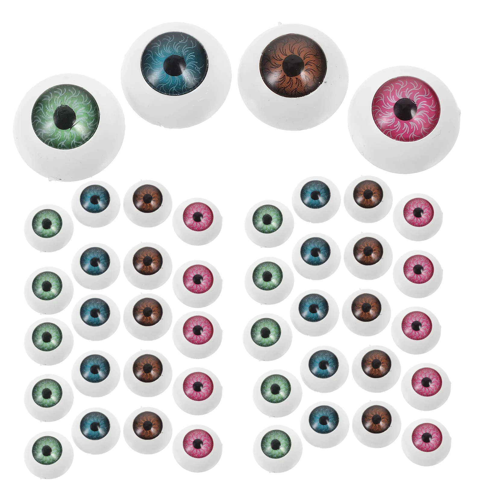 

40 Pcs Halloween Toys Fake Eyes Eyeball Props Party Accessory Portable Eyeballs Acrylic Horror Gathering Playing