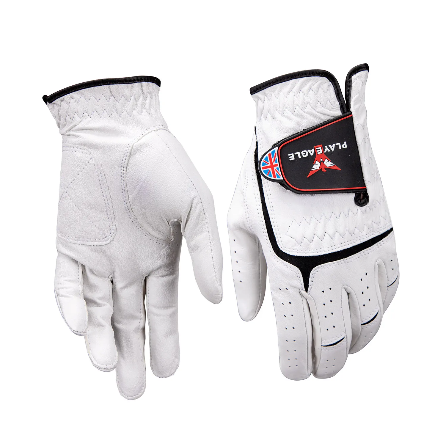 

PLAYEAGLE Leather Comfortable Soft Breathable Professional Golf Gloves For Men