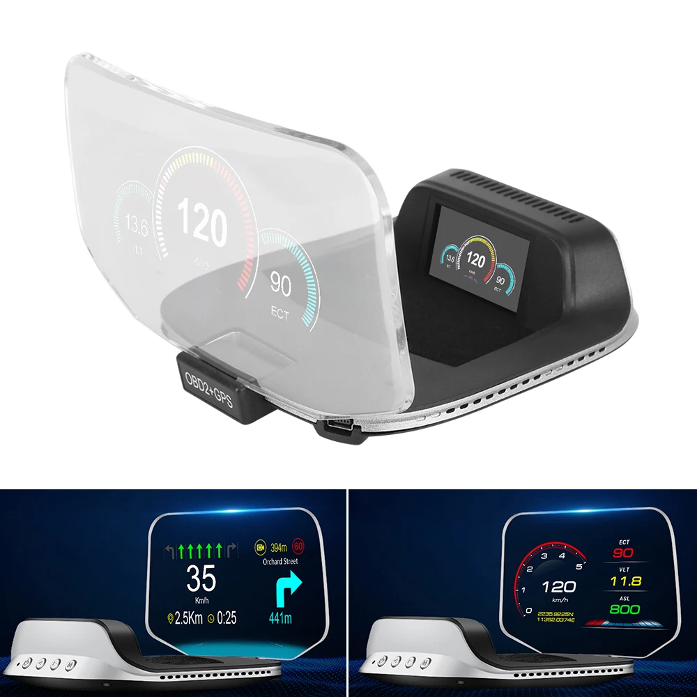 

Навигация GPS obd2 Спидометр C3 HUD проекционный проектор