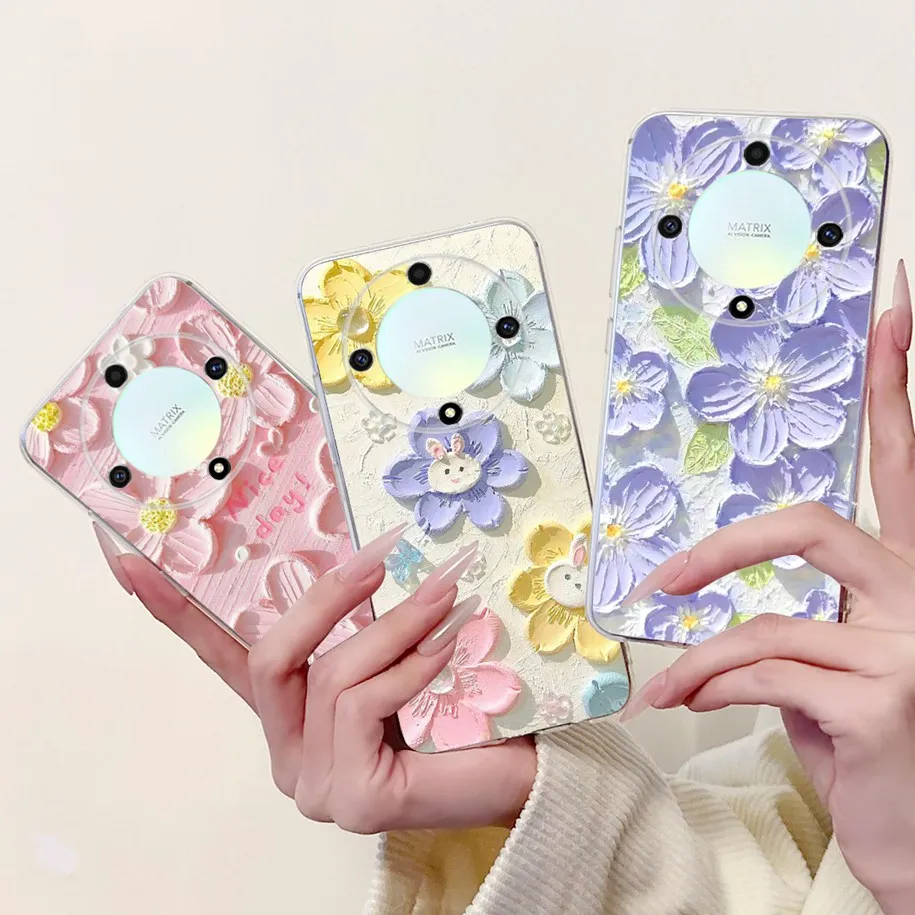 For Honor Magic 6 Lite Case 5 Cover ALI-NX3 RMO-NX1 Silicone Soft Phone Magic4 ANY-LX1 LX2 Fundas