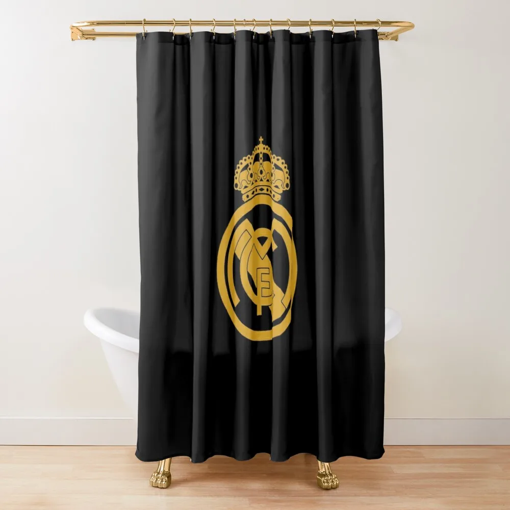 

Real Madrid Fc Logo Gold Panel Japanese Coquelicot Window Roller Bathroom Bathroom Accessory Shower Curtains