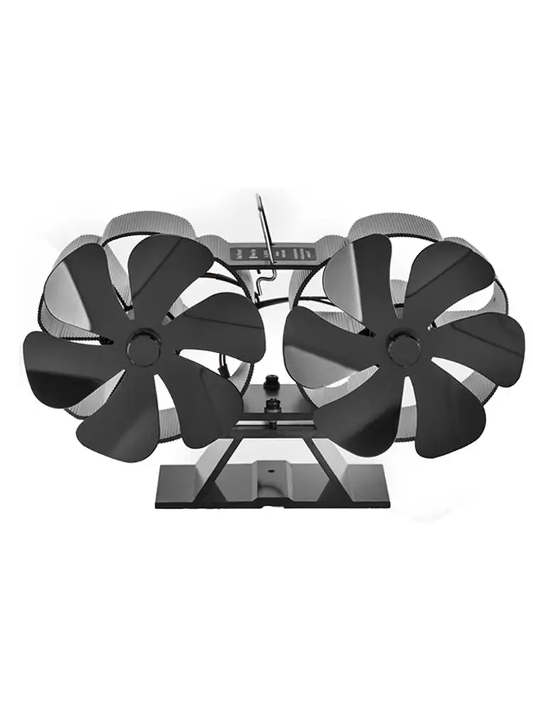 

12 Leaves Stove Fans Heat Powered Stove Top Fans for Room