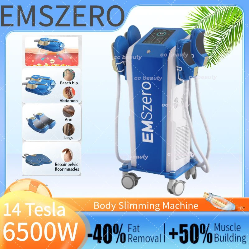 

EMSzero Neo 14 Tesla EMS устройство для моделирования мышц тела EMSlim 4 ручки RF и Тазовая стимуляционная Подушка опционально