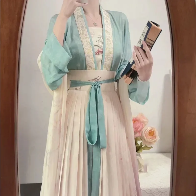 Платье ханьфу Song новинка 2024 старинный костюм для восстановления женское