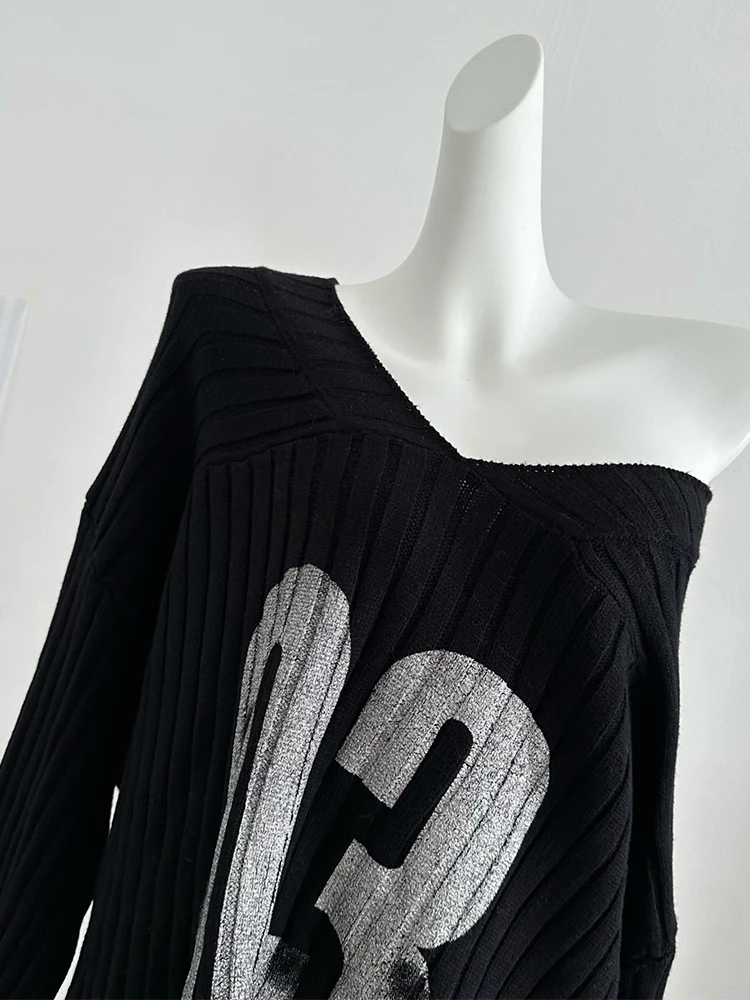 Зимние женские американские винтажные пуловеры Harajuku Y2k Shoujo для девочек с