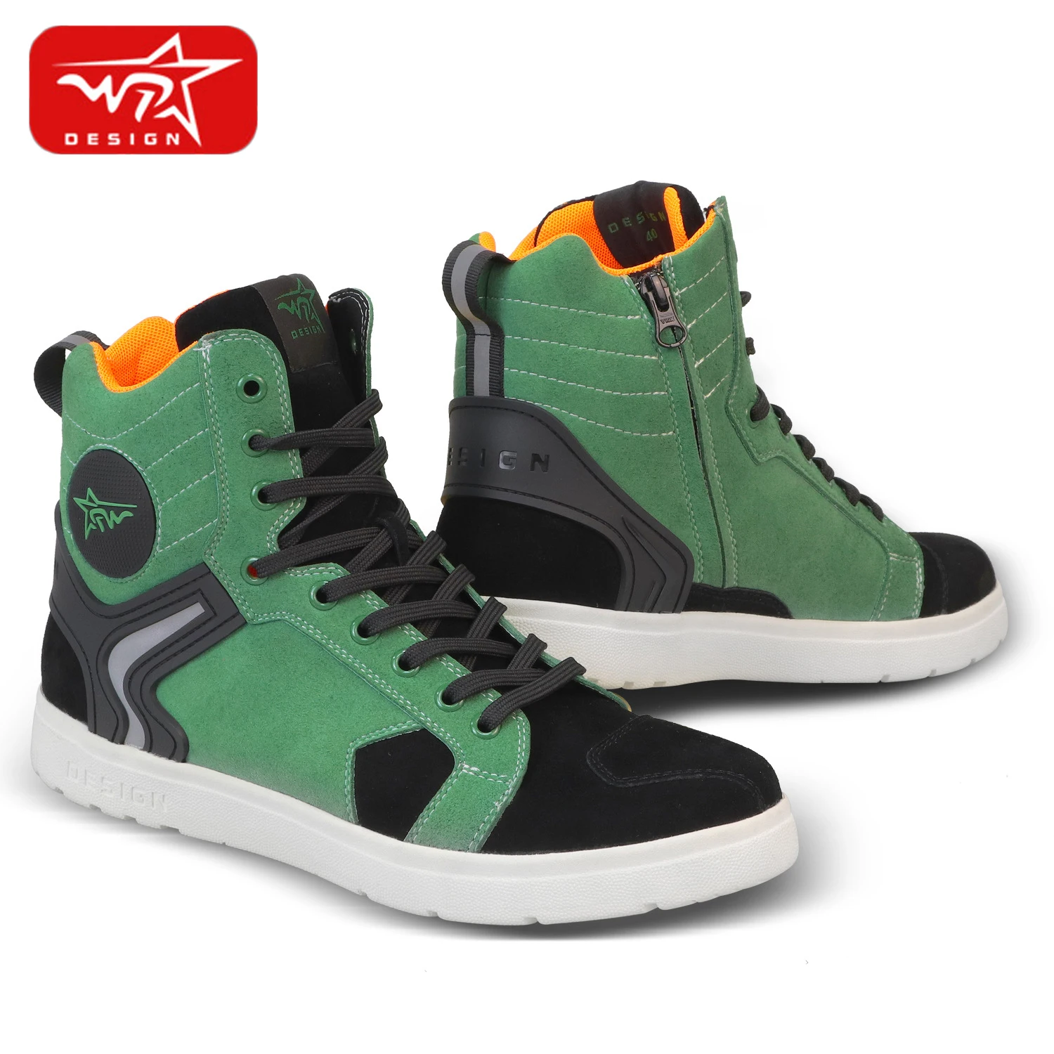 

Мотоциклетные ботинки мужские Нескользящие уличные мотоциклетные короткие ботинки защитные дышащие износостойкие ботинки для верховой е...