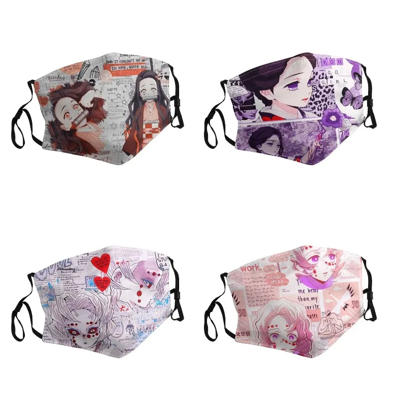 

Nezuko Kamado Demon Slayer Washable Adult Kimetsu No Yaiba Mouth Face Mask Anti Dust Protection Cover Respirator Muffle