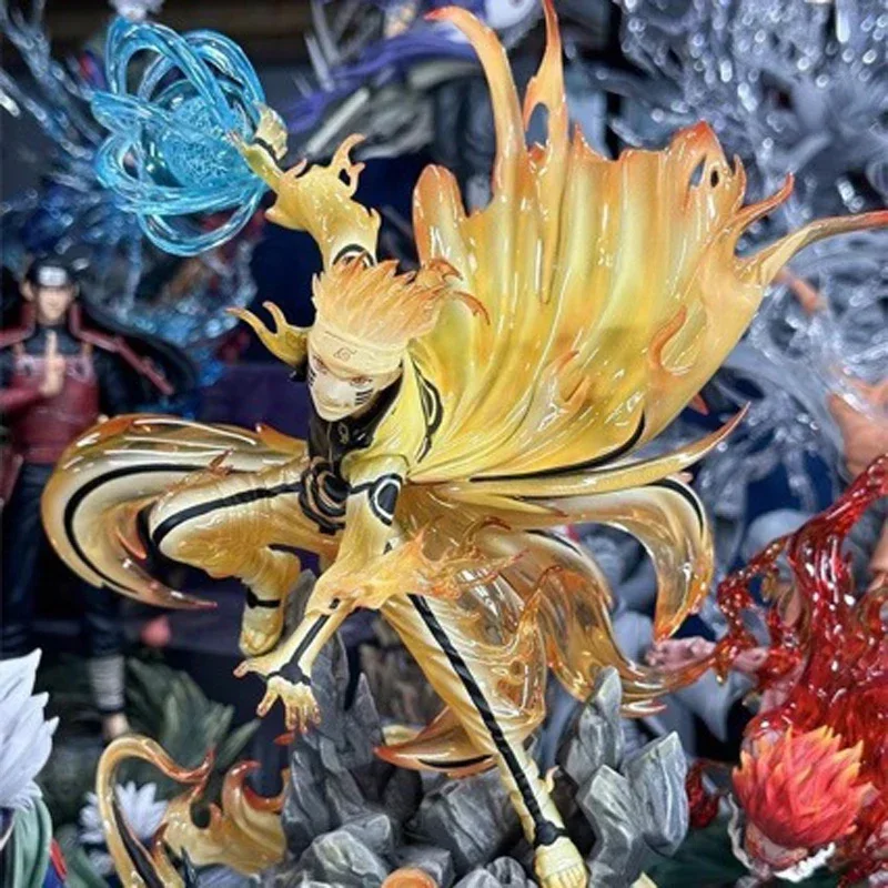 Аниме-фигурка Наруто Узумаки Rasengan Коллекционный декор комнаты Статуя GK Игрушки