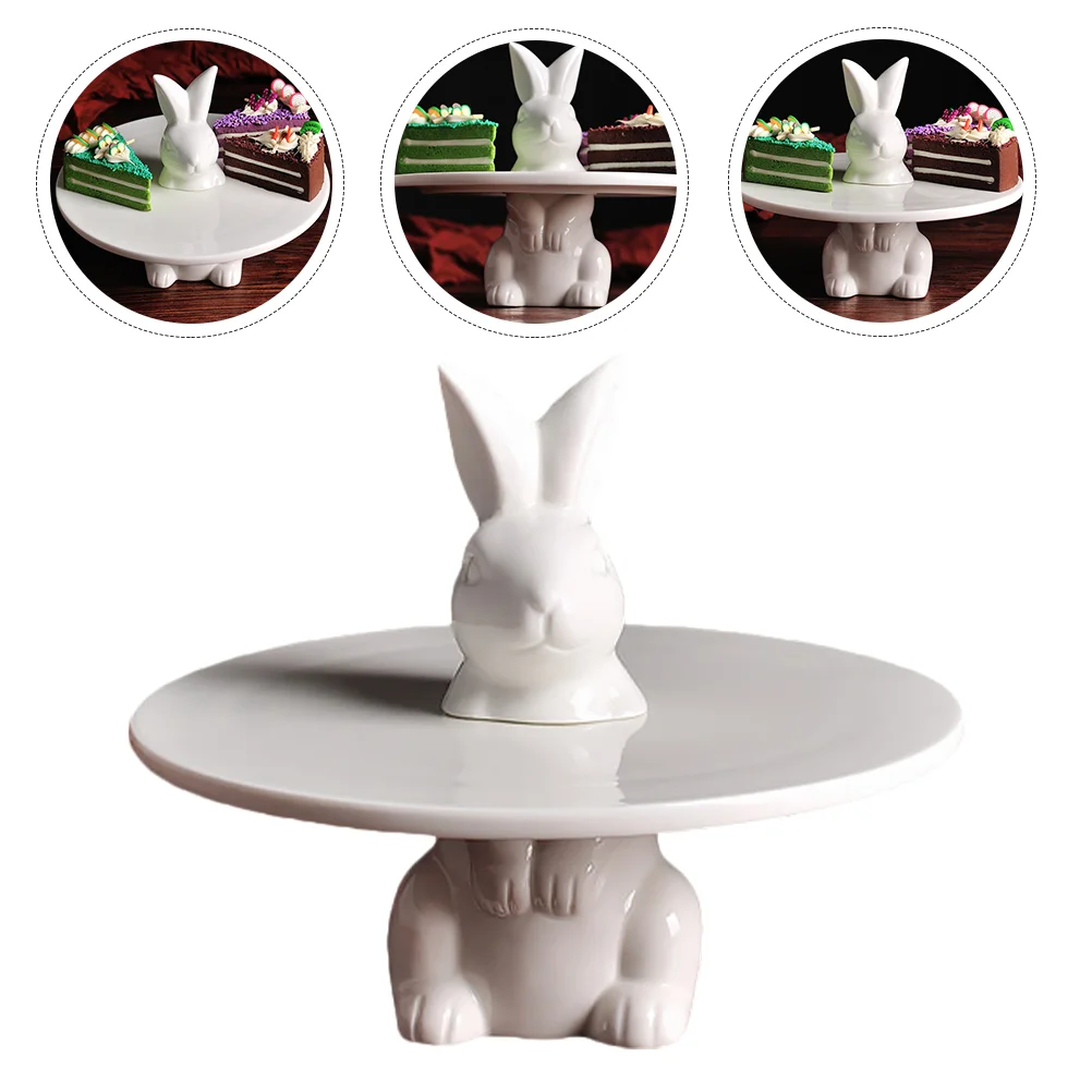 

1pc Ceramics Cake Stand Decorative Dessert Rack Cupcake Storage Stand for Cake
