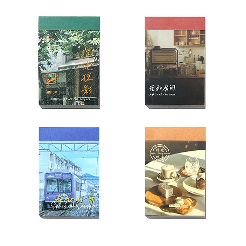 

200Pcs Washi Sticker Light And Shadow Fleeting Years Decorative Stationery