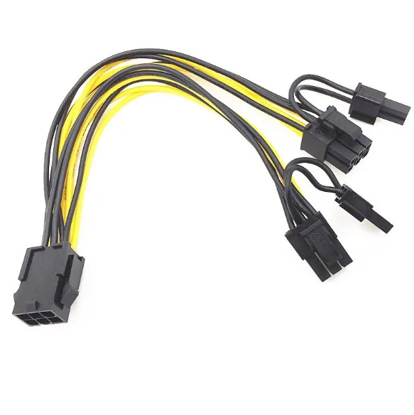 

Кабель-разветвитель PCI-E 6 + 2-pin (6-pin/8-pin), видеокарта, PCI Express, 6-pin-Dual 8Pin, кабель питания