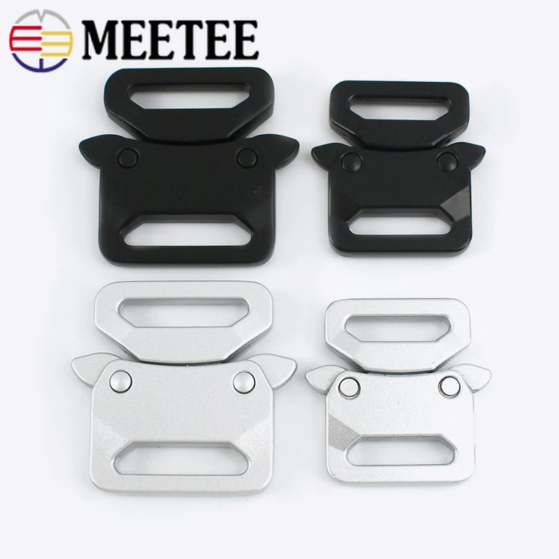 

Meetee 2/5 шт. ID 20/25 мм Металлические автоматические пряжки для ремня регулирующая Пряжка Сделай сам Многофункциональный наружный ремешок для р...