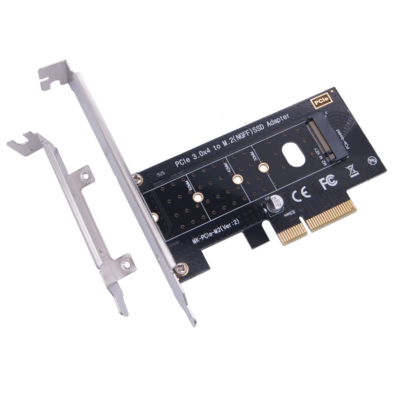 

M.2 NVMe SSD NGFF to PCIE X4 Converter Card M Key Riser Multiplier PCI-e PCI Express 3.0 4X to 2230-2280 M.2 SSD M2 PCIE Adapter