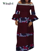 african dresses for women patchwork maxi long dress dashiki party dresses african clothing loose robe dresses for women wy8201