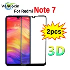 3D стекло на Redmi Note 7 8 9, 2 шт., защитное закаленное безопасное стекло для Xiaomi Redmi 7, 8, K20, K30, Note7, защитная пленка для экрана 6,3 дюйма