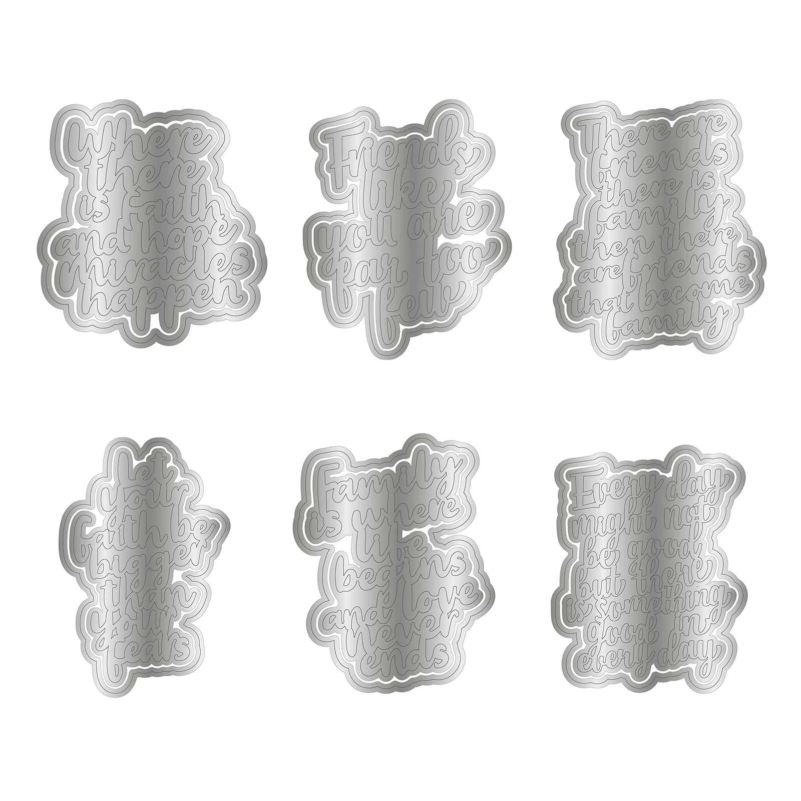 Металлические пресс-формы с надписью на английском языке для сделай сам