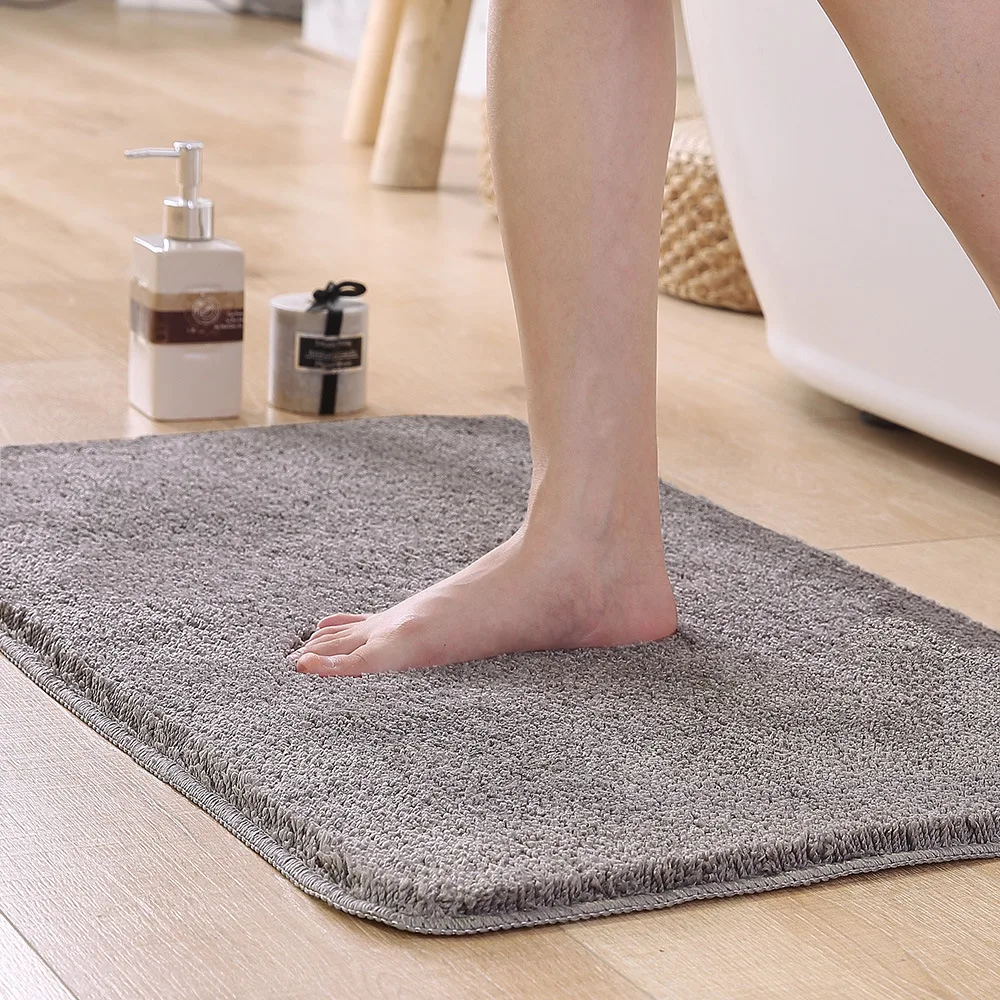 

Bathroom Mats Rug Washable No Slip Doormat Kitchen Floor Water Absorption for Entrance Door Step Pad Doorway Carpet Large Cotton