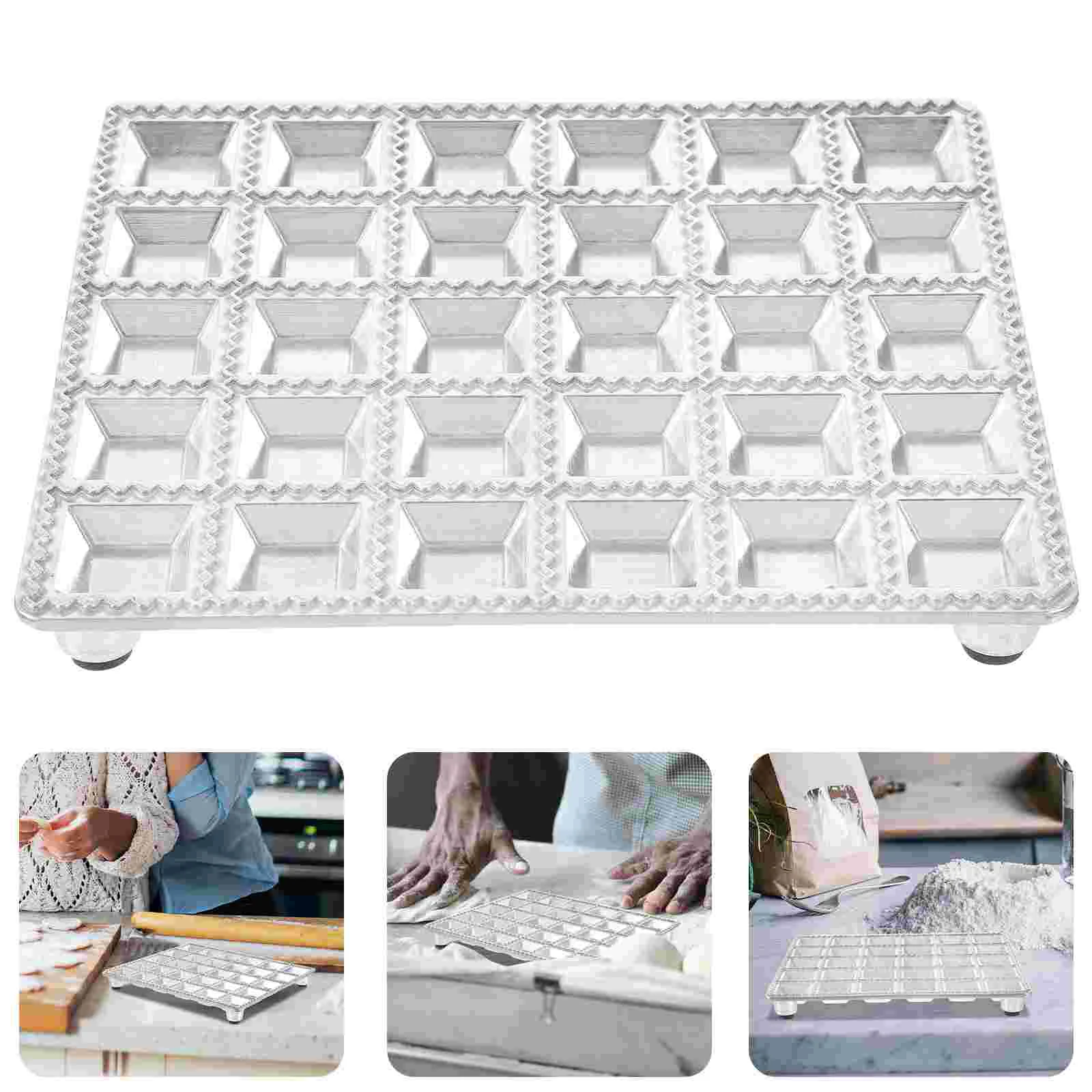 

Dumpling Making Mold Aluminum Alloy Dumplings Maker Gadget Multi-hole Makers Portable Ravioli Mould Porous Multi-holes