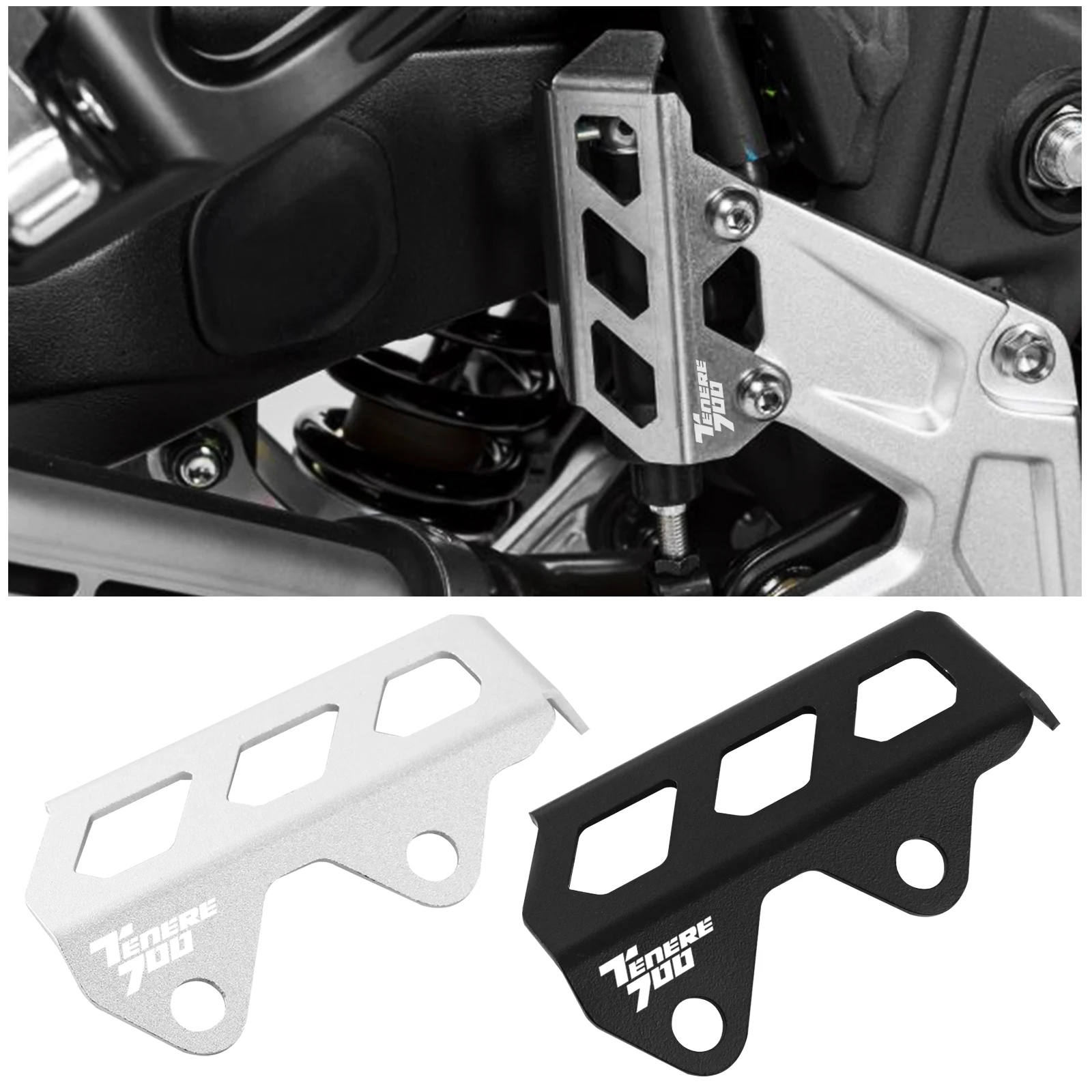 

Аксессуары для мотоциклов защита главного тормозного цилиндра заднего тормоза Защитная крышка тормозного насоса защита для Yamaha Tenere 700 T7 ...