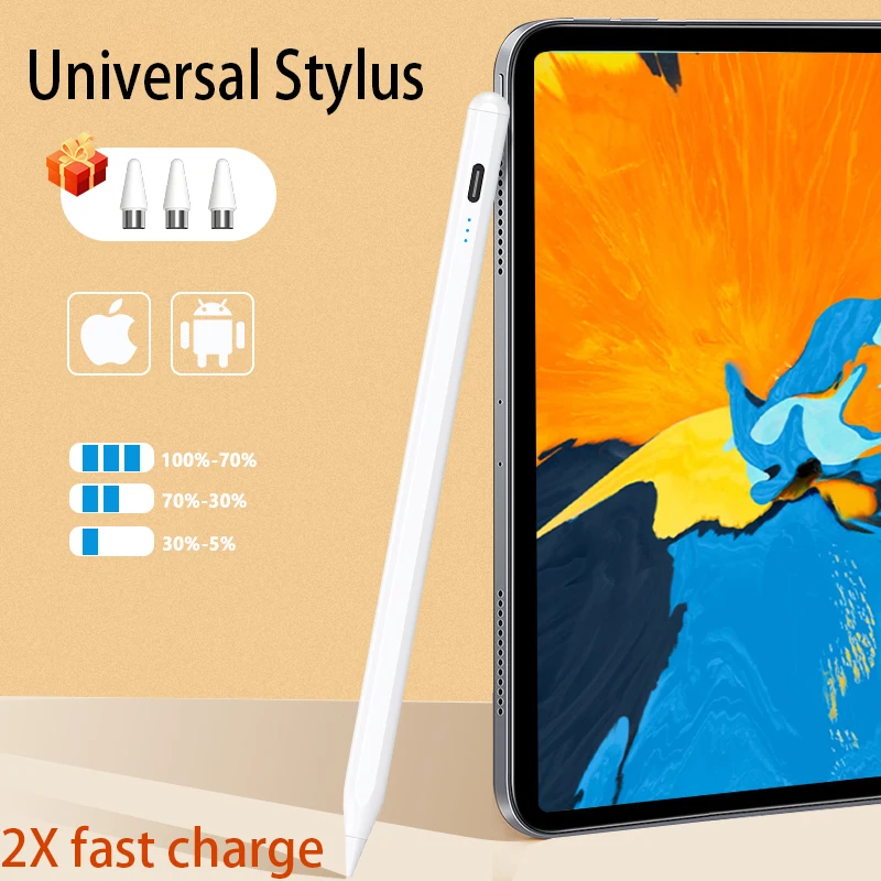 

Универсальный стилус для Apple Pencil, быстрая зарядка, сенсорный экран, для iOS, Android, Ipad